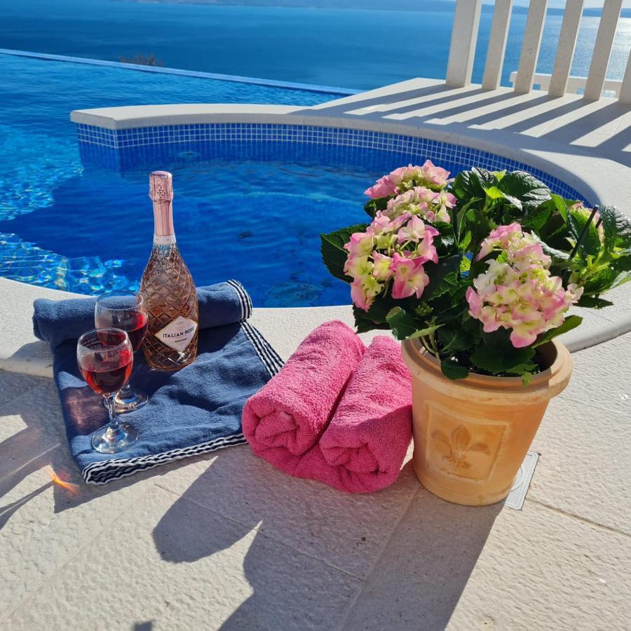 Sea View Luxury Apart Hotel Villa Conte With Swiming Pool And Romantic Spa Podstrana Buitenkant foto