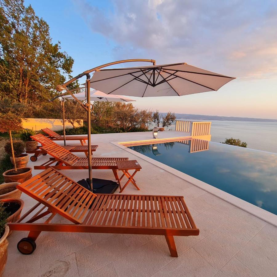 Sea View Luxury Apart Hotel Villa Conte With Swiming Pool And Romantic Spa Podstrana Buitenkant foto