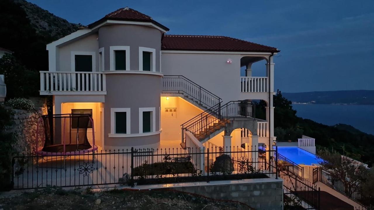 Sea View Luxury Apart Hotel Villa Conte With Swiming Pool And Romantic Spa Podstrana Buitenkant foto