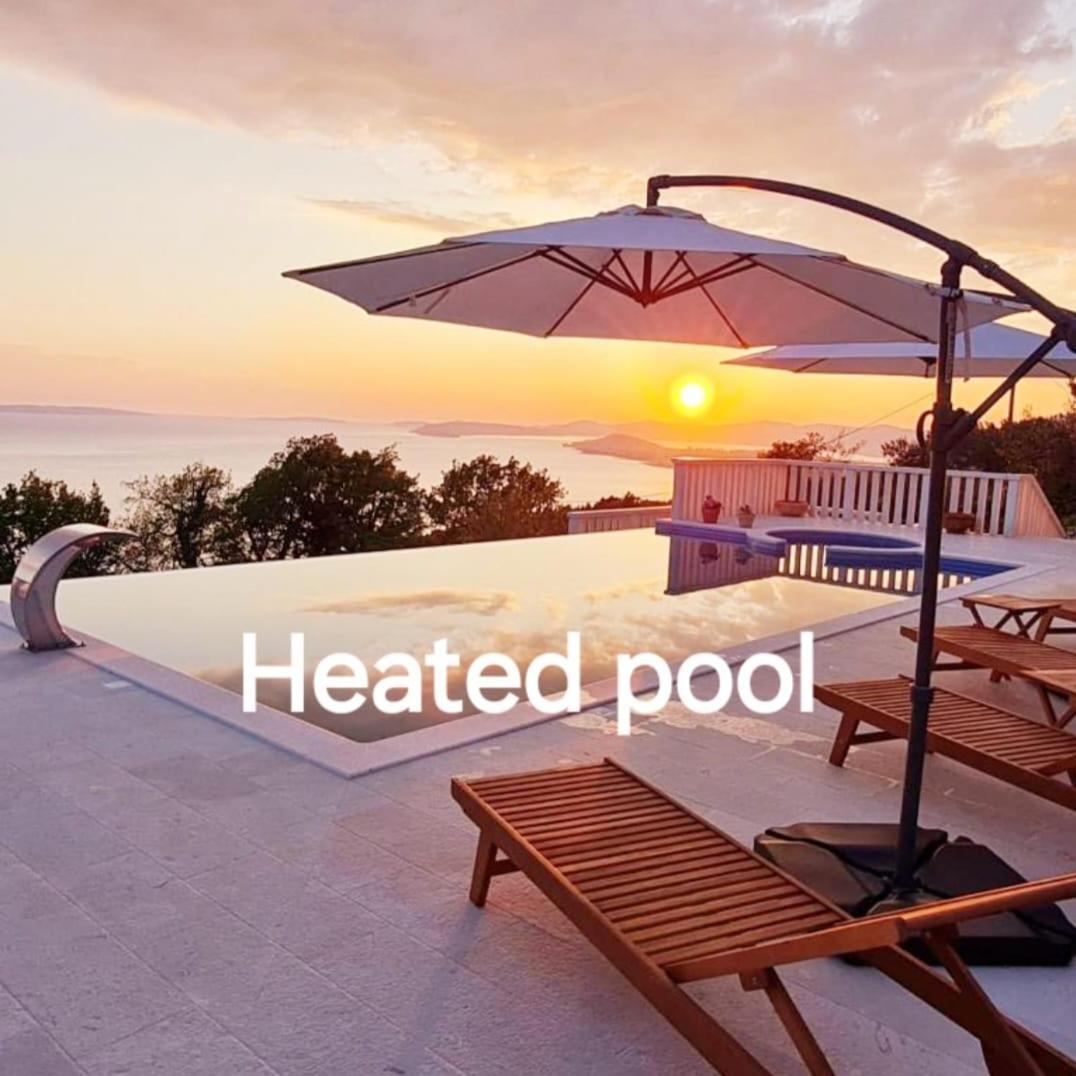 Sea View Luxury Apart Hotel Villa Conte With Swiming Pool And Romantic Spa Podstrana Buitenkant foto